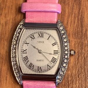 NWT Terner Watch Pink/Silver Ladies Watch New Battery